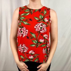 Cooper & Ella Floral sleeveless tunic blouse